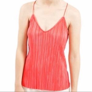 Topshop Crinkle V-Neck Cami Top